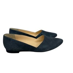 PAUL GREEN Mimi Metallic Navy Blue Suede Flat Career Boho Women’s Sz 5 (7.5 US)